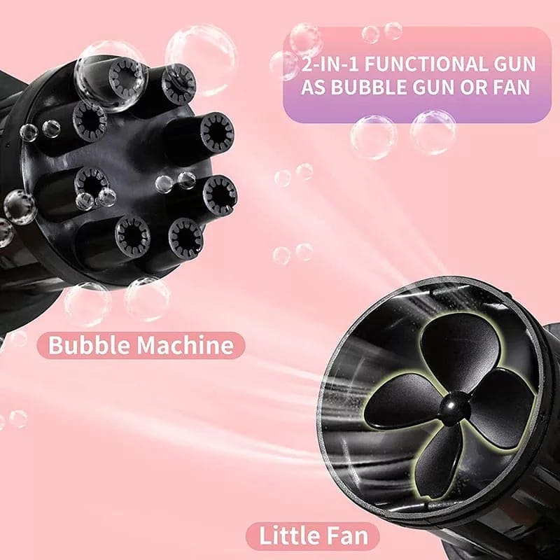 Electric Gatling Bubble Machine, 2-in-1 Automatic Gatling Bubble Gun, Summer Soap Bubble Blower Magic Toy, Bubble Blowing Toy Machine For Children, Electric Bubble Blaster for Summer Outdoor Activities Electric Gatling Bubble Machine, 2-in-1 Automatic Gatling Bubble Gun, Summer Soap Bubble Blower Magic Toy, Bubble Blowing Toy Machine For Children, Electric Bubble Blaster for Summer Outdoor Activities